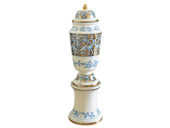 Керамическая ваза ручной работы Zodiaco Oro L'Antica Deruta ZD/1089/75 Керамическая ваза ручной работы Zodiaco Oro L'Antica Deruta ZD/1089/75 фабрика L'Antica Deruta из Италии
