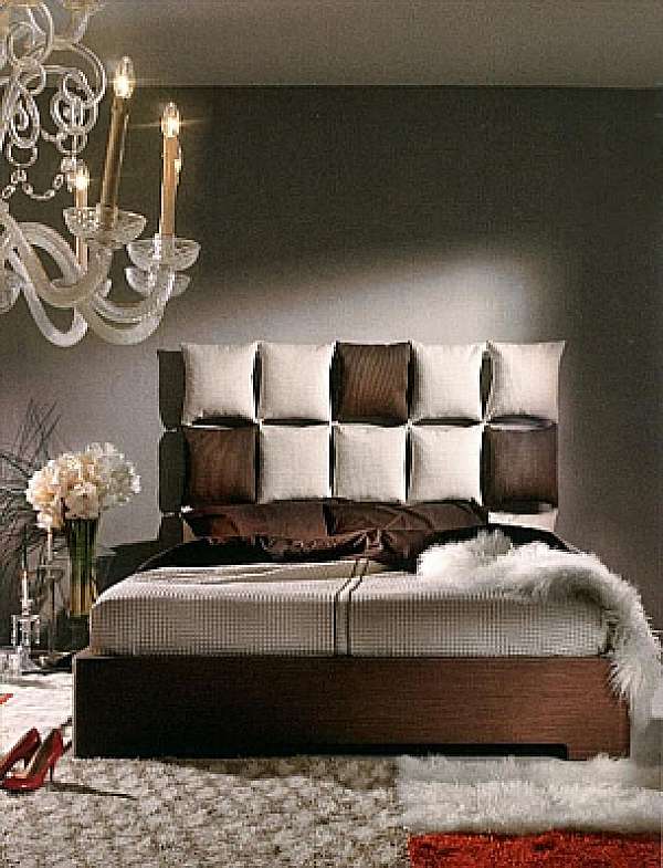 Кровать OLIVIERI Pixel LE470 - N + CS370_2 Letti & Complementi Notte