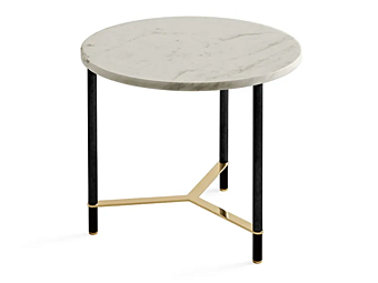 Кофейный столик с круглой мраморной столешницей Gallotti&Radice Cookies Кофейный столик с круглой мраморной столешницей Gallotti&Radice Cookies фабрика Gallotti & Radice из Италии
