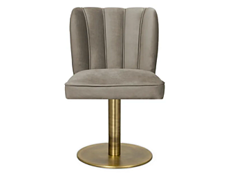 Стул с вращающейся основой из бархата BRABBU Dalyan II фабрика BRABBU из Италии