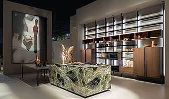 Кухня итальянская современная CESAR CUCINE N_elle NEWS EUROCUCINA Composition Three фабрика CESAR CUCINE из Италии