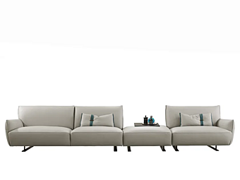 Угловой диван из кожи с мягкой спинкой GAMMA ARREDAMENTI Cocoon фабрика GAMMA ARREDAMENTI из Италии