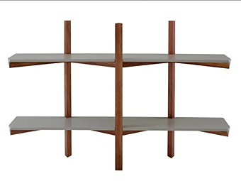 Настенная деревянная книжная полка LIGNE ROSET Biplan 19980016 фабрика LIGNE ROSET из Италии