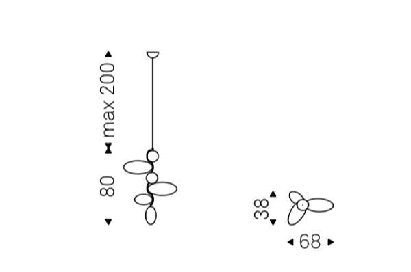 Люстра CATTELAN ITALIA Andrea Lucatello TOPAZ фабрика CATTELAN ITALIA из Италии. Фото №5