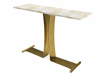 Прямоугольный консольный стол из латуни MARIONI GUY 02730C фабрика MARIONI из Италии