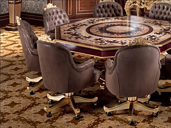 Кресло с обитой спинкой вращающееся MODENESE GASTONE 14509 фабрика MODENESE GASTONE из Италии