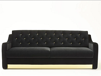 Диван на три места с обитой спинкой из ткани MARIONI VICTOR I0211