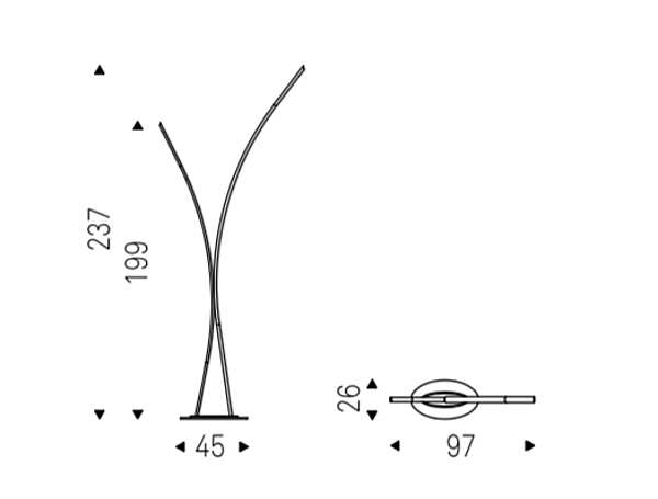 Напольная лампа CATTELAN ITALIA STC Studio TWIN фабрика CATTELAN ITALIA из Италии. Фото №5