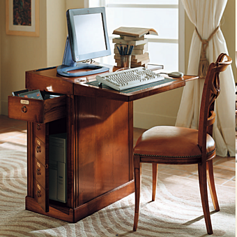 Компьютерный стол мини раскладной из массива дерева BIZZOTTO ITALIA C 062 фабрика Bizzotto Italia из Италии