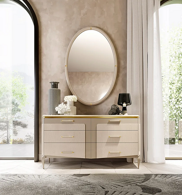 Овальное зеркало в раме AR INTERIORS V03/S фабрика AR Interiors из Италии. Фото №5