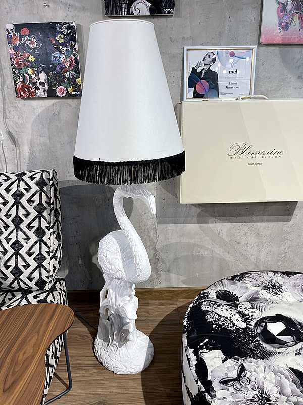 Лампа LAMPTABLE FLAMINGO White фабрика Abhika из Италии. Фото №1