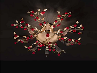 Кристаллическая потолочная лампа Euroluce Lampadari Bora PL8 фабрика EUROLUCE LAMPADARi из Италии