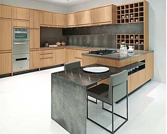 Кухня с полуостровом ASTER CUCINE Timeline-8 фабрика Aster Cucine из Италии