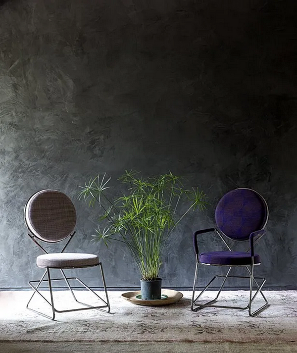 Кресло с подлокотниками обитое тканью MOROSO Double Zero 0NL фабрика Moroso из Италии. Фото №9