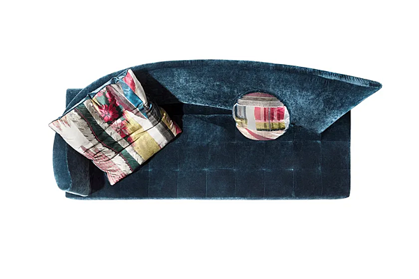 Диван с обитой спинкой из ткани ERBA ITALIA Sole Luna фабрика ERBA ITALIA из Италии. Фото №3
