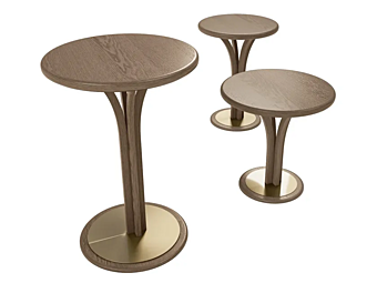 Круглый боковой кофейный столик из дерева AR INTERIORS Alexander A16/A фабрика AR Interiors из Италии