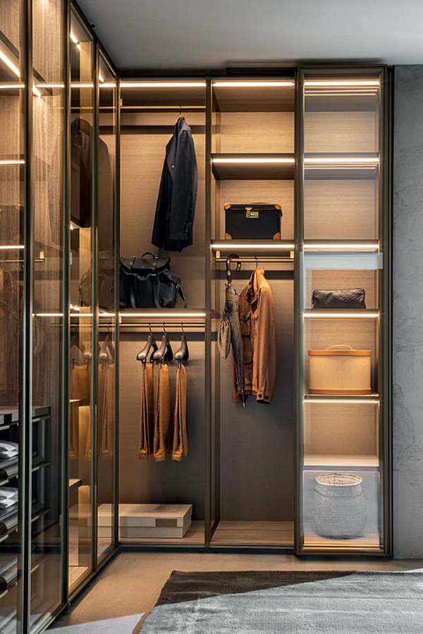 Секционный гардероб с системой Gliss Master из материалов Molteni & C Sistema 7 фабрика Molteni & C.(+VITRA) из Италии. Фото №4