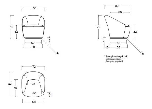 Кресло TWILS Jolie 37J фабрика TWILS (VENETA CUSCINI) из Италии. Фото №11
