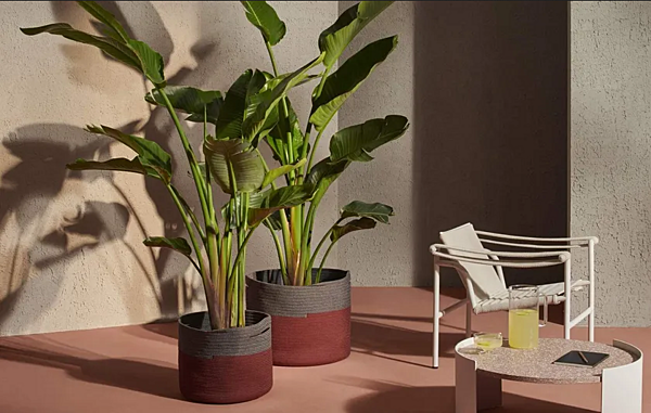 Низкий горшок для растений из полипропилена CASSINA Podor фабрика CASSINA из Италии. Фото №5
