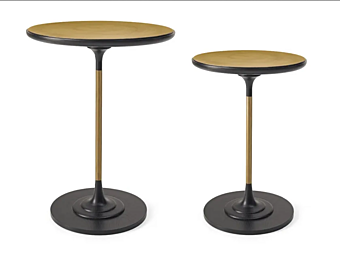 Круглый боковой стол из дерева AR INTERIORS Dilan D16/A/ MET фабрика AR Interiors из Италии