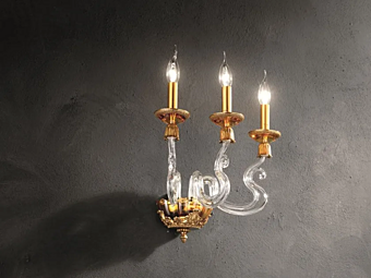 Настенный светильник из металла Barocco A3 Euroluce Lampadari фабрика EUROLUCE LAMPADARi из Италии