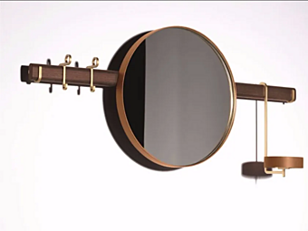 Круглое настенное зеркало из стекла POLTRONA FRAU Ren фабрика POLTRONA FRAU из Италии