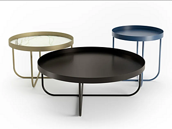 Кофейный столик с керамической столешницей и трубчатым каркасом INNOVA Imbottiti Tube фабрика Innova Imbottiti из Италии