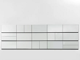 Модульный офисный шкаф для хранения из стекла Gallotti&Radice AIR UP фабрика Gallotti & Radice из Италии