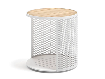 Круглый алюминиевый боковой столик для сада Atmosphera Switch PF.OUT.SC.SR фабрика ATMOSPHERA из Италии