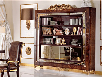 Открытый книжный шкаф из дерева A.R. Arredamenti Grand Royal 407