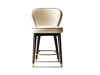 Кожаный барный стул с вращающимся механизмом Black Tie Olivia OLI67, OLI77, OLI67SW, OLI77SW фабрика Black Tie из Италии