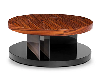 Круглый деревянный кофейный стол BRABBU Lallan II фабрика BRABBU из Италии