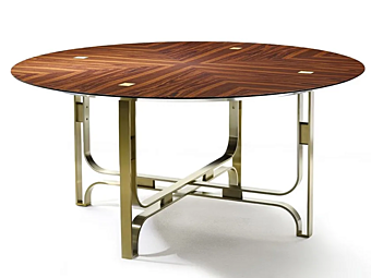 Круглый журнальный стол из дерева коллекции Gregory MARIONI 02711