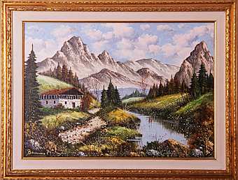 Картина Italy art. AG30 BRANCACCIO Дом в горах