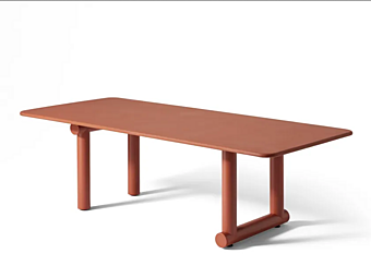 Стол для сада из алюминия с цементной столешницей CASSINA Trampoline фабрика CASSINA из Италии