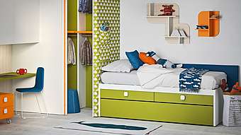 Кровать Equipped platform bed
