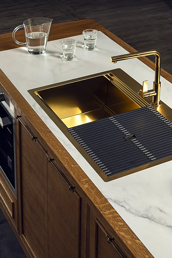 Кухня с островом из дерева MARCHI GROUP Essenza фабрика MARCHI CUCINE из Италии. Фото №8