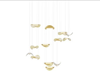 Подвесная лампа из муранского стекла Manta PAOLO CASTELLI ILL.MANT.200 фабрика Paolo Castelli из Италии