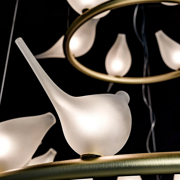 Подвесная лампа из ручного blown glass коллекции Light of Love MULTIFORME 12 SS3380-12 фабрика MULTIFORME из Италии. Фото №2