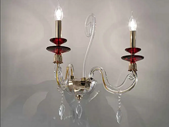 Светильник настенный из кристаллов Swarovski Aurora A2 Euroluce Lampadari фабрика EUROLUCE LAMPADARi из Италии