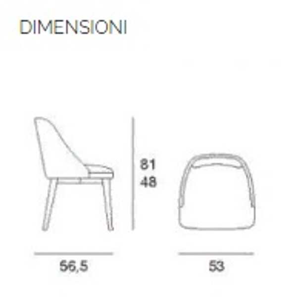Стул PACINI & CAPPELLINI "amy" 5433 фабрика PACINI & CAPPELLINI из Италии. Фото №5