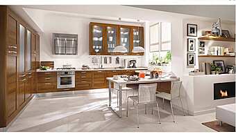 Кухня с полуостровом из материала LUBE CUCINE Gallery 03 фабрика LUBE CUCINE из Италии