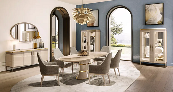 Овальное зеркало в раме AR INTERIORS V03/S фабрика AR Interiors из Италии. Фото №8