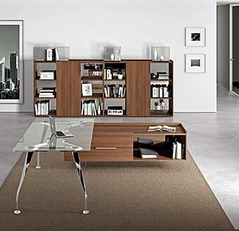 Книжный шкаф DELLA ROVERE Segno D234136 фабрика DELLA ROVERE из Италии