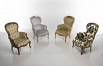 Обитое кресло с подлокотниками CARPANELLI La Nonna PO24 фабрика CARPANELLI из Италии