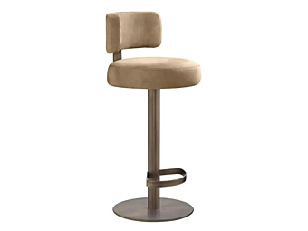 Обитый барный стул Alfred GHIDINI1961 RH205BB104, RH205BLBB104, RH205SB104, RH205BLSB104 фабрика GHIDINI1961 из Италии