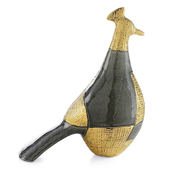 Керамическая скульптура павлина в стиле поп арт MARIONI POP TALL PEACOCK 00100 фабрика MARIONI из Италии. Фото №2