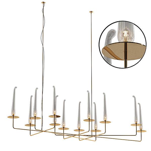Люстра CATTELAN ITALIA Oriano Favaretto LANCELOT фабрика CATTELAN ITALIA из Италии. Фото №2