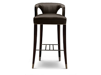 Барный стул с обитой спинкой BRABBU Karoo фабрика BRABBU из Италии