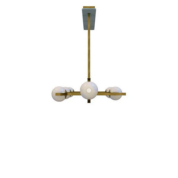 Подвесная лампа из латуни GRETA MARIONI 02971 фабрика MARIONI из Италии. Фото №3